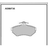 Колодки тормозные Audi A4 b5 ADB0736