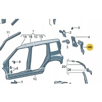 окуляр лампы правая задняя 5l6813392a skoda йети