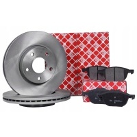 тормозные диски колодки febi передняя - volkswagen поло 9n 01 - 14 256mm