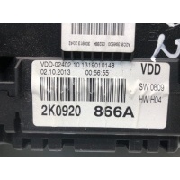 Щиток приборов (приборная панель) Volkswagen Caddy 3 2013 2K0920866A