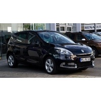 Renault scenic 3 iii рестайлинг накладка бампера серебренная