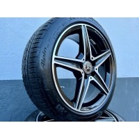 Алюминиевые колёсные диски мерседес c класса amg w205 черные 18