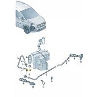 Колено омывателей фар volkswagen seat skoda