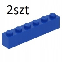 Lego 3009 300923 brick 1x6 синяя 2sz box13