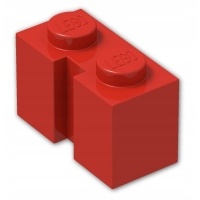 06314 LEGO 4216 4238999 brick 1x2 - czerwony 1szt