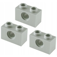 22132a lego 3700 370002 brick 1x2 j.szary old 3 шт