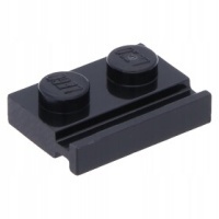 Lego 32028 4107761 плитка 1x2 чёрный 1szt p552