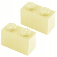 06046a lego 3004 4109995 brick 1x2 - piaskowy 2шт