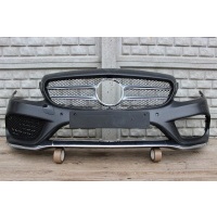 бампер передняя мерседес c класса w205 amg 14-18