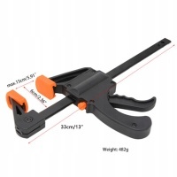 5 size вуд working бар f clamp grip ratchet relea