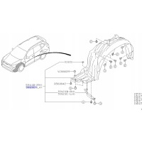 Подкрылок левая subaru forester v сша оригинал 2019 -