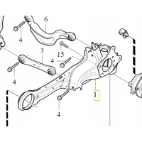 Volvo xc60 xc70 рычаг подвески заднего левый 3147620