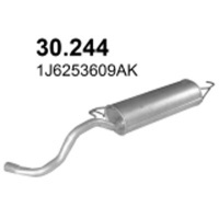глушитель конечный volkswagen гольф iv жук seat леон 1.4