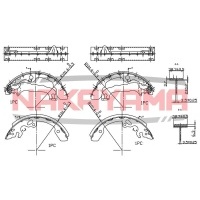 Колодки тормозные Focus 1 (98-04) 1.4 к-кт (арт. HS7151NY)