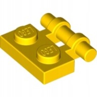 Lego 2540 желтая плитка с zaczepem 4140587 2шт