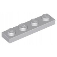 LEGO 3710 J szara (LBG) płytka plate 1x4 4211445 2