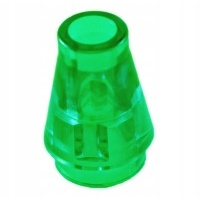 04064a lego 4589 4567333 конус - prz.zielony 1szt