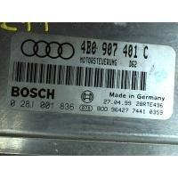 Блок управления двигателем Audi A6 (C5) 1997-2004 1999 4B0907411C /Bosch 0281001836