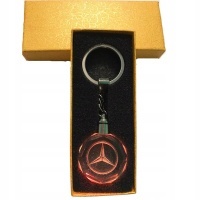 брелок блестящие светодиодный kryształ 3d для ключей автомобильных с логотип мерседес