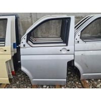Дверь левый передняя без ржавчины серебристая la7w volkswagen t5