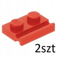 Lego 32028 4239063 плитка 1x2 красная 2шт p648