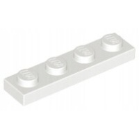 Lego 3710 белый плитка plate 1x4 371001 2шт