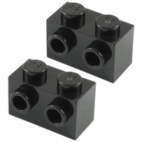 06408a lego 52107 4253815 brick 1x2 - чёрный 2шт