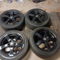4 колёса 225 / 45 / 17 5x114 , 3 зимние 2 летние 225 / 40 / 18