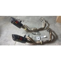 Глушитель системы full akrapovic mt07 -