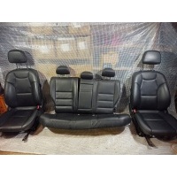 мерседес w204 c - klasa седан диван кресла комплект кожа чёрный кожаная
