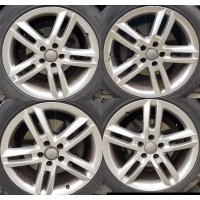 Audi a6 c7 алюминиевые колёсные диски s - line комплект 18 5x112 4g0601025bl fv