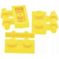 00295a lego 2540 254024 - плитка 1x2 - желтый 3 шт