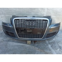 Audi a8 d3 2005 - 2008 рестайлинг 4e0 бампер передний передняя большой решетка lz7r в сборе
