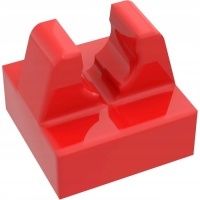 20766 lego 93794 4617081 плитка 1x1 клип с wycięciem на наши красный 1szt