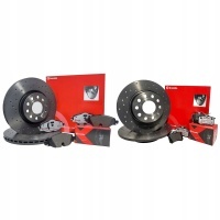Brembo xtra тормозные диски колодки п т caddy , гольф v - vi , jetta iii - iv 280 / 253mm