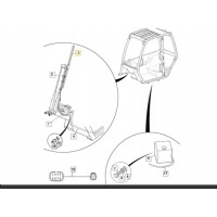 Перо стеклоочистителя стекло передняя jcb на крепление
