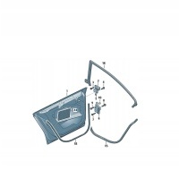 Volkswagen дверь задняя правое passata cc - 3c8833056d