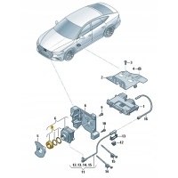 Volkswagen audi комплект ремонтный камера night vision 4g0988552a