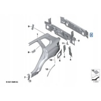 Полоса заднего внешний bmw x7 g07 19 - 41007947334
