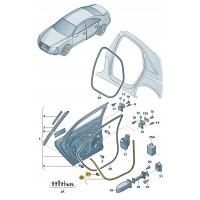 уплотнитель дверь внешних задняя левая audi a8 d4 aso оригинал новая