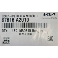 Накладка зеркала внешнего левая сторона . kia ceed / jd / . 87616a2010