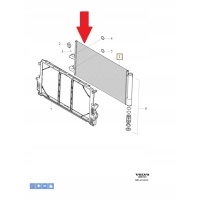 Volvo конденсатор , радиатор кондиционера volvo oe 32339857