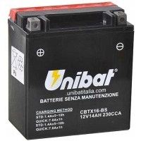 аккумулятор unibat cbtx16 - bs 12v 14ah 230a