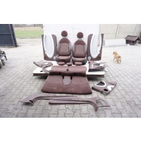 кресла сиденья półskóra горячее коричневые мини r55 clubman