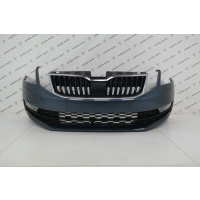 Бампер передний в сборе (Рестайлинг, омыватели фар) Skoda Octavia 2013 5E0807221P