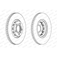 набор . дисков колодок ferodo ddf1706 audi skoda seat volkswagen