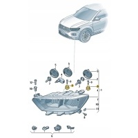 Подкладка volkswagen passat 15 -