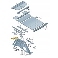 Новые оригинальные audi oe накладка соул черный 80a863487b4pk