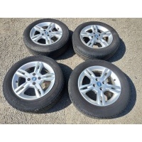 Fiat гранде punto колёсные диски алюминиевые с oponami letnimi 185 / 65r15 6jx15h2 et43