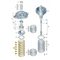 Новые оригинальные audi oe комплект płytek ciernych 01j398944